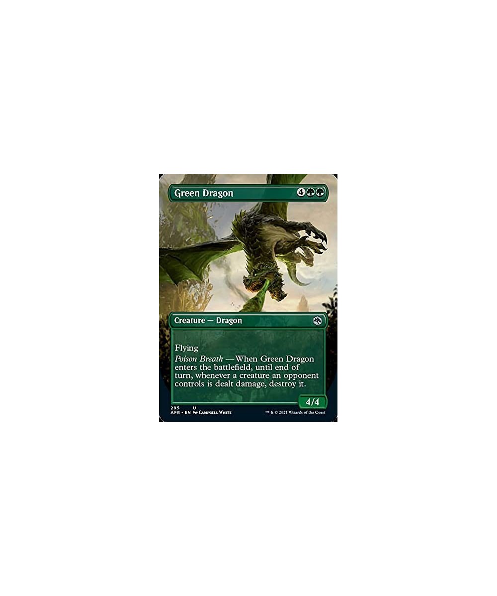 Magic: the Gathering - Green Dragon (295) - Borderless - Adventures in The Forgotten Realms $11.50 Trading Cards & Accessories