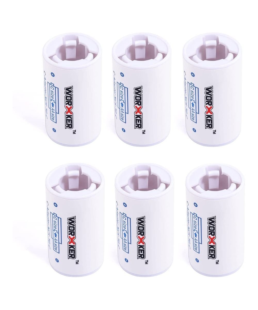 6PCS Modified AA to C Size Spacer Plastic Battery Converter Adapter for Nerf Toy $15.92 Toy Foam Blasters & Guns