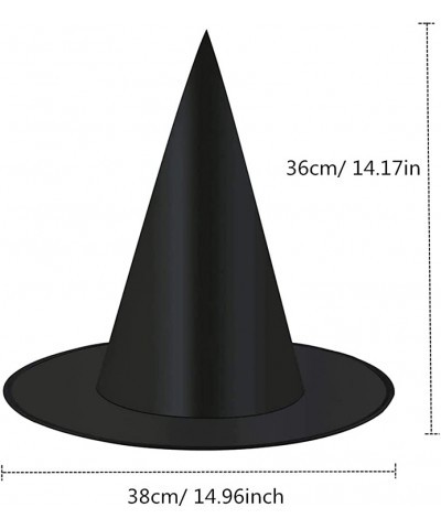 10 Pack Halloween Witch Hat Cap Black Halloween Witch Cosplay Hats Halloween Witch Costume Accessory for Halloween Party Favo...