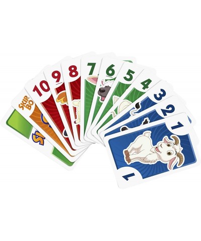 Skip Bo Junior Card Game In With 2 Levels Of Play 112 Cards Sequencing Entertainment For 2 To 4 Players Ages 5 Years & Older ...