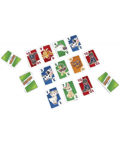 Skip Bo Junior Card Game In With 2 Levels Of Play 112 Cards Sequencing Entertainment For 2 To 4 Players Ages 5 Years & Older ...