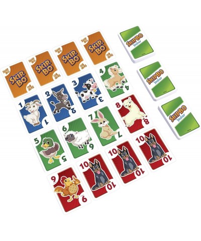 Skip Bo Junior Card Game In With 2 Levels Of Play 112 Cards Sequencing Entertainment For 2 To 4 Players Ages 5 Years & Older ...