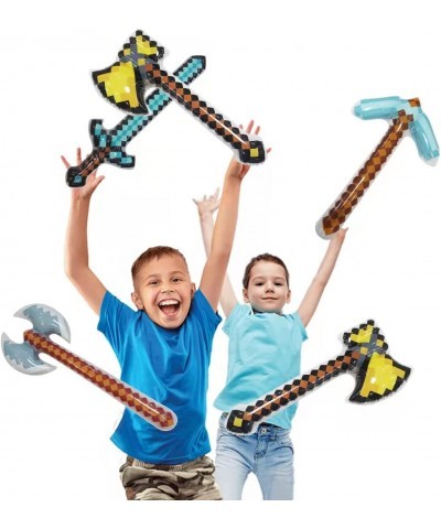 Inflatable Weapons Blow up Sword Axe Pickaxe Pixel Party Favors (9 Objects Per Box) $34.16 Kids' Party Favor Sets