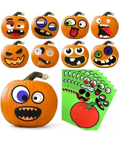 40 Style Halloween Pumpkin Decorating Craft kit Stickers Bulk Party Supplies 12 Sheet $12.85 Kids' Stickers