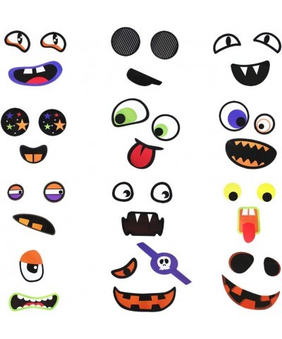 40 Style Halloween Pumpkin Decorating Craft kit Stickers Bulk Party Supplies 12 Sheet $12.85 Kids' Stickers