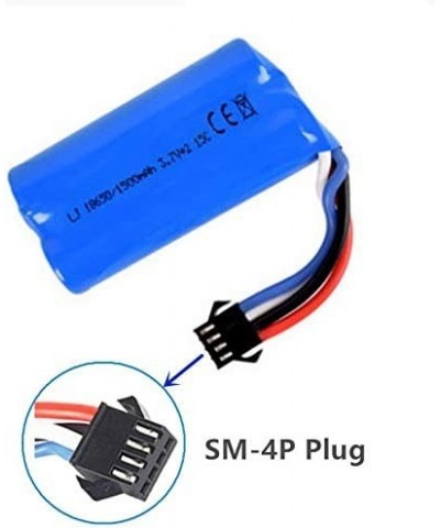 7.4V 1500mAh Li-ion Battery with SM-4P Plug for Huanqi 961 962 RC Boat UDI902 UDI002 RC Boat 2 Pack with USB Charger $40.56 H...