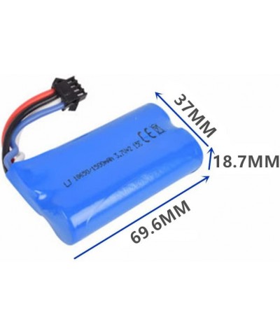 7.4V 1500mAh Li-ion Battery with SM-4P Plug for Huanqi 961 962 RC Boat UDI902 UDI002 RC Boat 2 Pack with USB Charger $40.56 H...