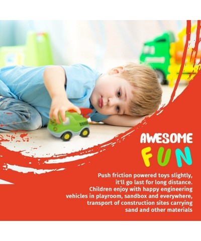 6 Set City Cars and Trucks Toddler Toys Pull Back Vehicles Toy Cars for Kids Ambulance Toy Police Car Toy Crane Agitating Lor...