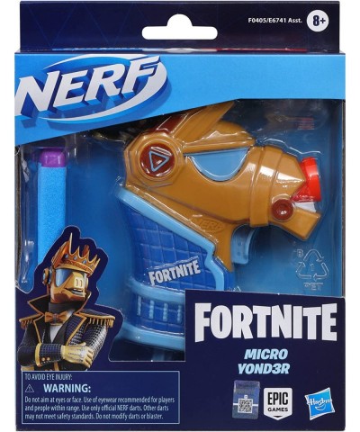 Nerf- Fortnite Micro Yond3r- Mini Dart-Firing Blaster Removable Crown and 2 Official Elite Darts -- for Youth Teens Adults $1...