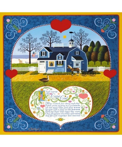 Charles Wysocki - Sweetheart Chessmate - 300 Large Piece Jigsaw Puzzle $18.34 Jigsaw Puzzles