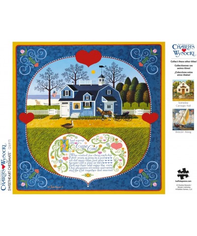 Charles Wysocki - Sweetheart Chessmate - 300 Large Piece Jigsaw Puzzle $18.34 Jigsaw Puzzles