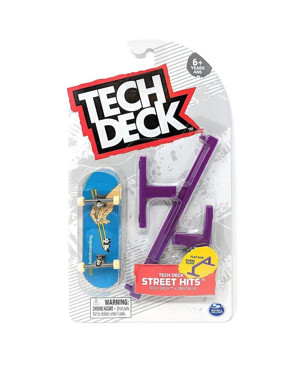 Street Hits 2021 Series Enjoi Skateboards Chopsticks Panda Blue Complete Fingerboard and Purple Flat Bar Obstacle $24.35 Fing...