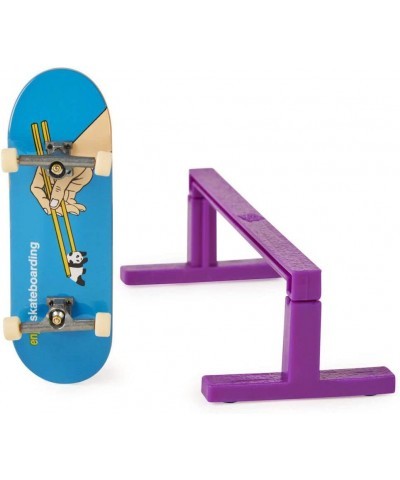 Street Hits 2021 Series Enjoi Skateboards Chopsticks Panda Blue Complete Fingerboard and Purple Flat Bar Obstacle $24.35 Fing...