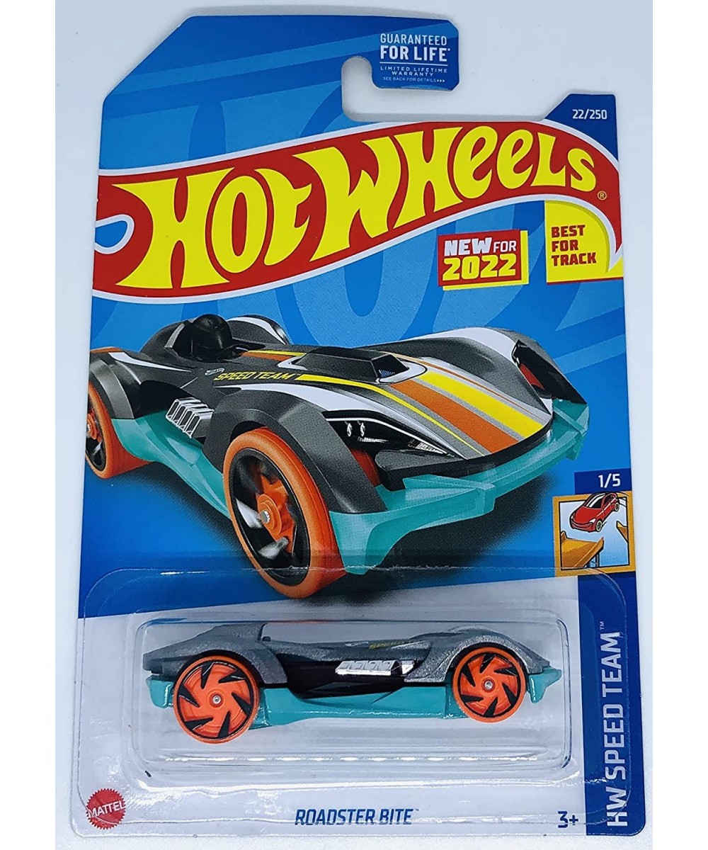 2022 - Roadster Bite - Pewter / Teal - HW Speed Team 1/5 - 22/250 $15.01 Kids' Play Cars & Race Cars