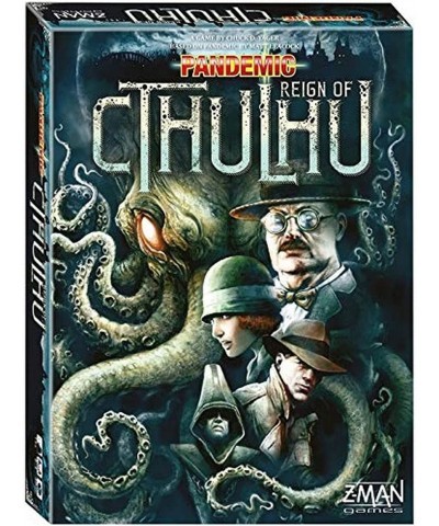 Pandemic Reign of Cthulhu Board Game for Adults and Family | Cooperative | Ages 14+ | 2 to 4 players | Average Playtime 40 mi...