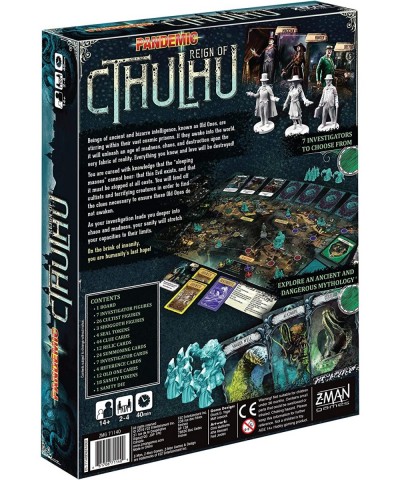 Pandemic Reign of Cthulhu Board Game for Adults and Family | Cooperative | Ages 14+ | 2 to 4 players | Average Playtime 40 mi...