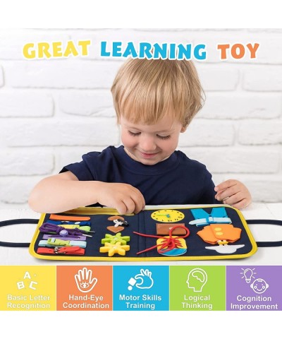 Busy Board Montessori Toys for Toddlers 2-4 Sensory Board Busy Book for Toddler Travel Toys Preschool Learning Activities Edu...