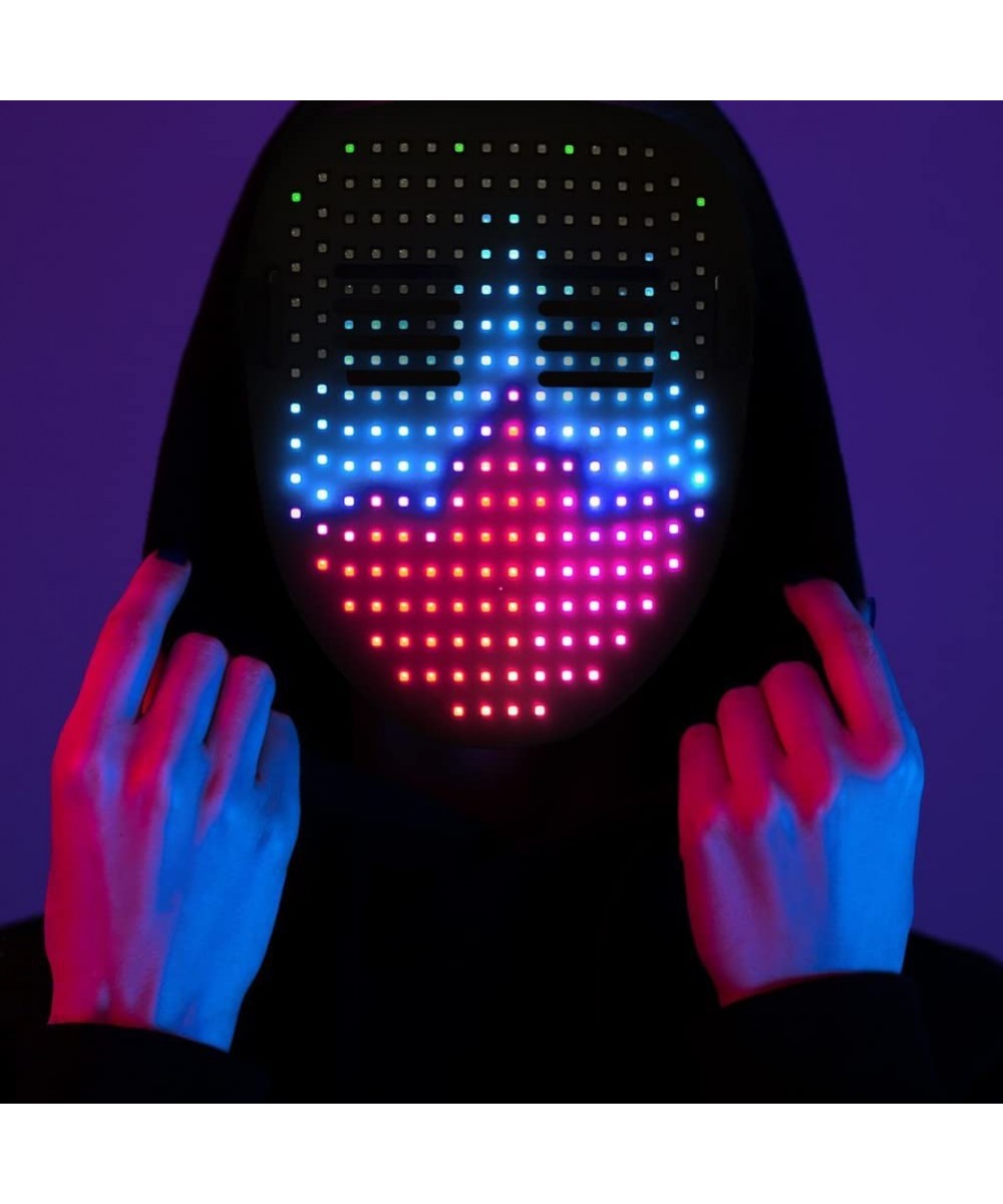 Face Transforming LED Mask Gesture Control Purge Mask for Costume Cosplay Party Masquerade Light Up Mask for Halloween $62.08...