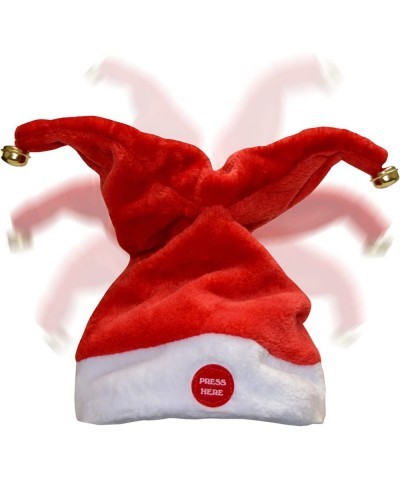 Singing Dancing Christmas Santa Hat for Adults Kids Swing Musical Funny Toy Hat Red White for Christmas New Year Party $56.09...