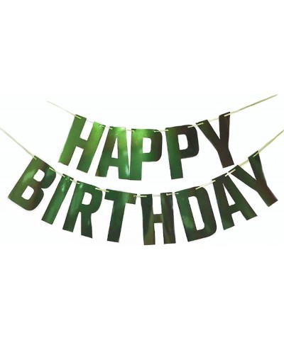 Happy Birthday Banner Decoration Green Letters Party Supplies Birthday Party Atmosphere Decoration $16.03 Kids' Party Decorat...