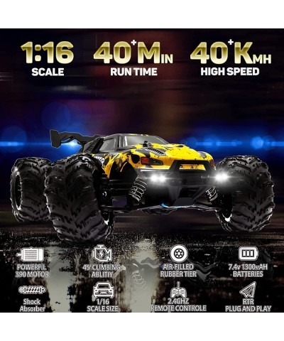 Fast RC Cars 1:16 Scale 40 Km/h RC Monster Truck 4WD 2.4Ghz Off Road High Speed RC Truck Racing Car Waterproof All Terrain RC...