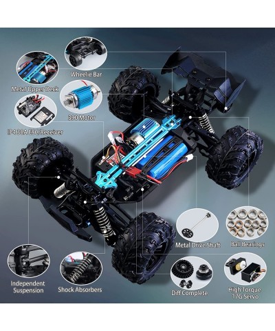 Fast RC Cars 1:16 Scale 40 Km/h RC Monster Truck 4WD 2.4Ghz Off Road High Speed RC Truck Racing Car Waterproof All Terrain RC...