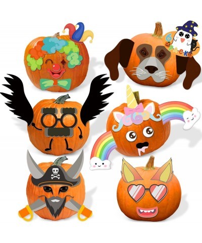 Halloween Decorations Pumpkin DIY Foam Crafts Stickers Decorating Halloween Decor Cute Pumpkin Face Sticker Trick or Treat Ki...