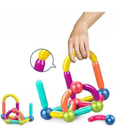 Magnetic Stick Magnetic Balls and Rods Set Building Sticks Blocks Magnetic Blocks STEM Stacking Magnetic Toys Magnet Educatio...