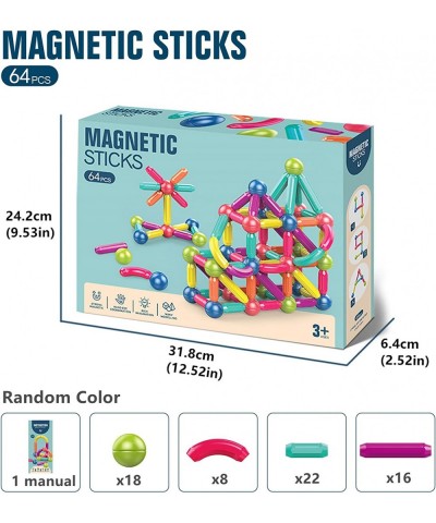 Magnetic Stick Magnetic Balls and Rods Set Building Sticks Blocks Magnetic Blocks STEM Stacking Magnetic Toys Magnet Educatio...