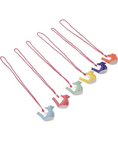 6Pcs Porcelain Bird Water Whistle Coloured Bird Shape Whistle with Lanyard for Bathtime Playing Game Birthday Gift Easter Bas...