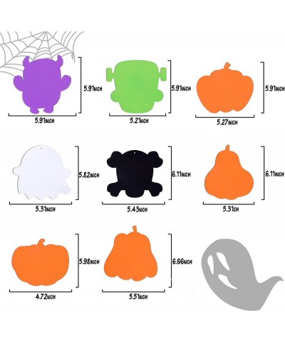 204PCS Halloween Pumpkin Foam Stickers Craft Kit for Kids Glitter Shapes Pumpkin Ghost Skull Halloween Decorations Party Favo...