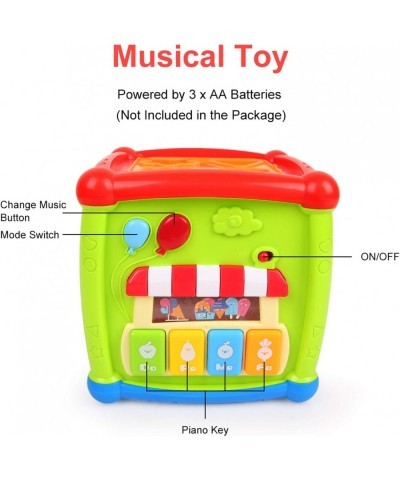 Baby Activity Cube Center Early Learning Educational Music Toys for Toddlers Flashing Shape Sorter for Babies Kids $34.27 Ear...