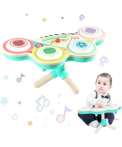 Toddler Electric Drum Keyboard Music Toys Electric Musical Instruments Toddlers Toys with Flash Light Baby Early Educational ...