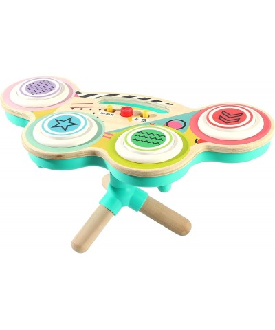 Toddler Electric Drum Keyboard Music Toys Electric Musical Instruments Toddlers Toys with Flash Light Baby Early Educational ...