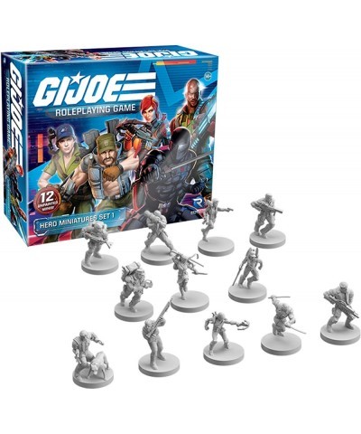 G.I. Joe Roleplaying Game: Hero Miniatures Set 1 -12 Piece Unpainted Miniature Set $74.43 Board Games