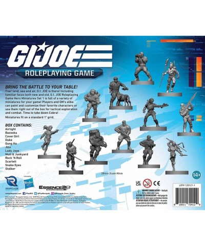 G.I. Joe Roleplaying Game: Hero Miniatures Set 1 -12 Piece Unpainted Miniature Set $74.43 Board Games