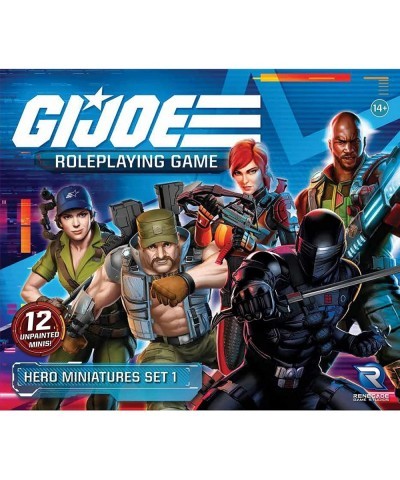 G.I. Joe Roleplaying Game: Hero Miniatures Set 1 -12 Piece Unpainted Miniature Set $74.43 Board Games