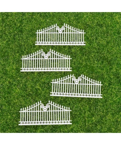 Miniature Fairy Garden Fence Plastic Long Picket Fence Decorative Fence for Dollhouse Miniature Garden Bonsai Terrarium Ornam...