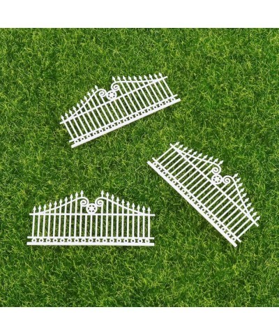 Miniature Fairy Garden Fence Plastic Long Picket Fence Decorative Fence for Dollhouse Miniature Garden Bonsai Terrarium Ornam...