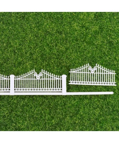 Miniature Fairy Garden Fence Plastic Long Picket Fence Decorative Fence for Dollhouse Miniature Garden Bonsai Terrarium Ornam...