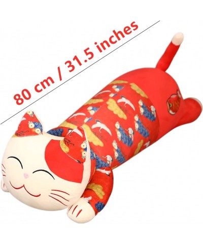 Cat Plush Long Pillow-Plush Kitty Body Pillow Stuffed Cute Plush Doll Toy Gift Home Sofa Plush Toy Decoration（80cm/31.5in ） $...