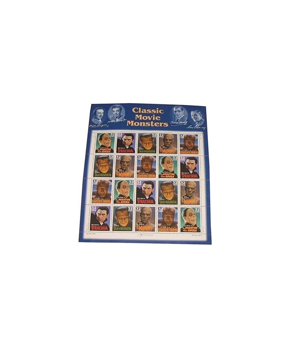 Classic Movie Monsters Collectible Stamp 32 Cent Sheet Scott 3168 $39.61 Collectible Postage Stamps