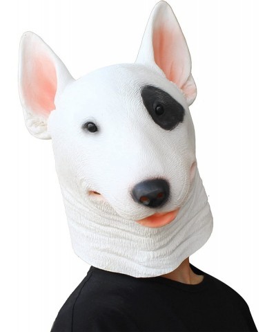 Bull Terrier Mask - Halloween Costume Latex Animal Dog Mask $28.47 Kids' Dress-Up Accessories