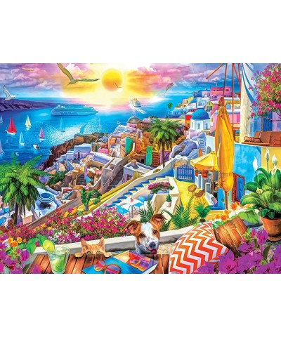 300 Piece EZ Grip Jigsaw Puzzle - Santorini Sails - 18"x24 $25.39 Jigsaw Puzzles