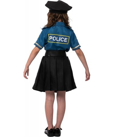 Police Officer Costume for Kids in Light Blue Colour for Girls 3T to L $45.03 Kids' Costumes