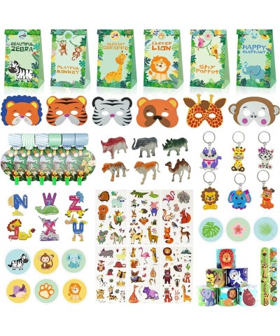 Jungle Safari Party Bags Set for Boy and Girl animal Zoo Goodie Favors for Kids Birthday Party Filler Toys Supplies Suitable ...