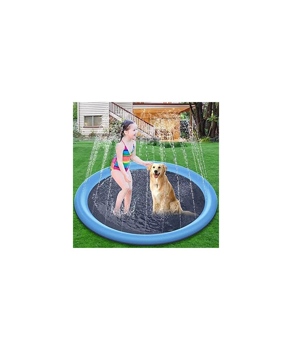 Pet Splash Sprinkler Pad for Dogs Kids Pets Splash Bath Pool Thickened Durable Bathing Tub Pet Summer Outdoor Water Toys Spla...