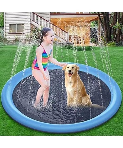 Pet Splash Sprinkler Pad for Dogs Kids Pets Splash Bath Pool Thickened Durable Bathing Tub Pet Summer Outdoor Water Toys Spla...