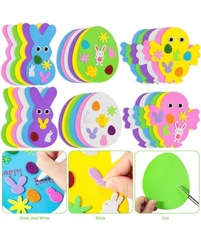 302pcs Easter Foam Stickers Set DIY Egg Bunny Chick Easter Decorations for Kids Crafts Party Favors Supplies Easter Craft Kit...