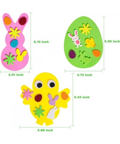 302pcs Easter Foam Stickers Set DIY Egg Bunny Chick Easter Decorations for Kids Crafts Party Favors Supplies Easter Craft Kit...